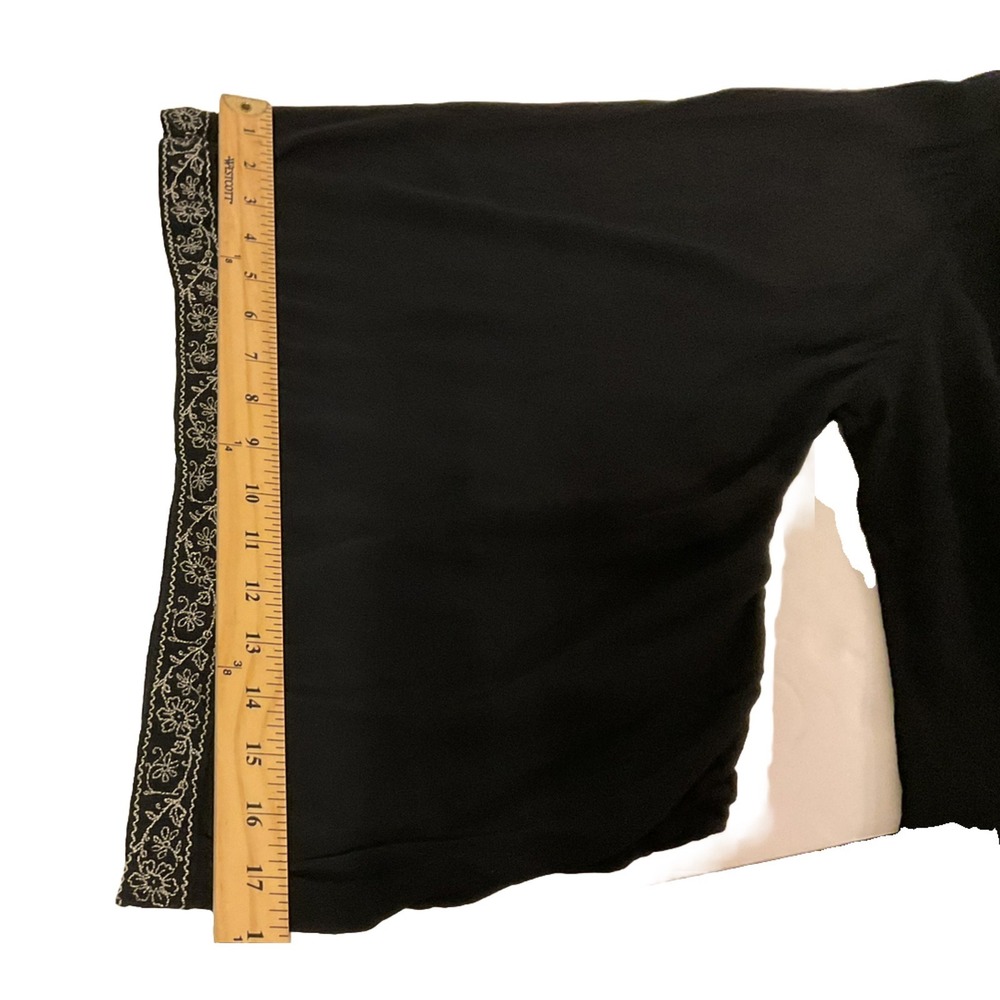 Embroidered Boho Kimono Style V Neck Tunic Top Blouse Witchy Wide Sleeves - Picture 7 of 8